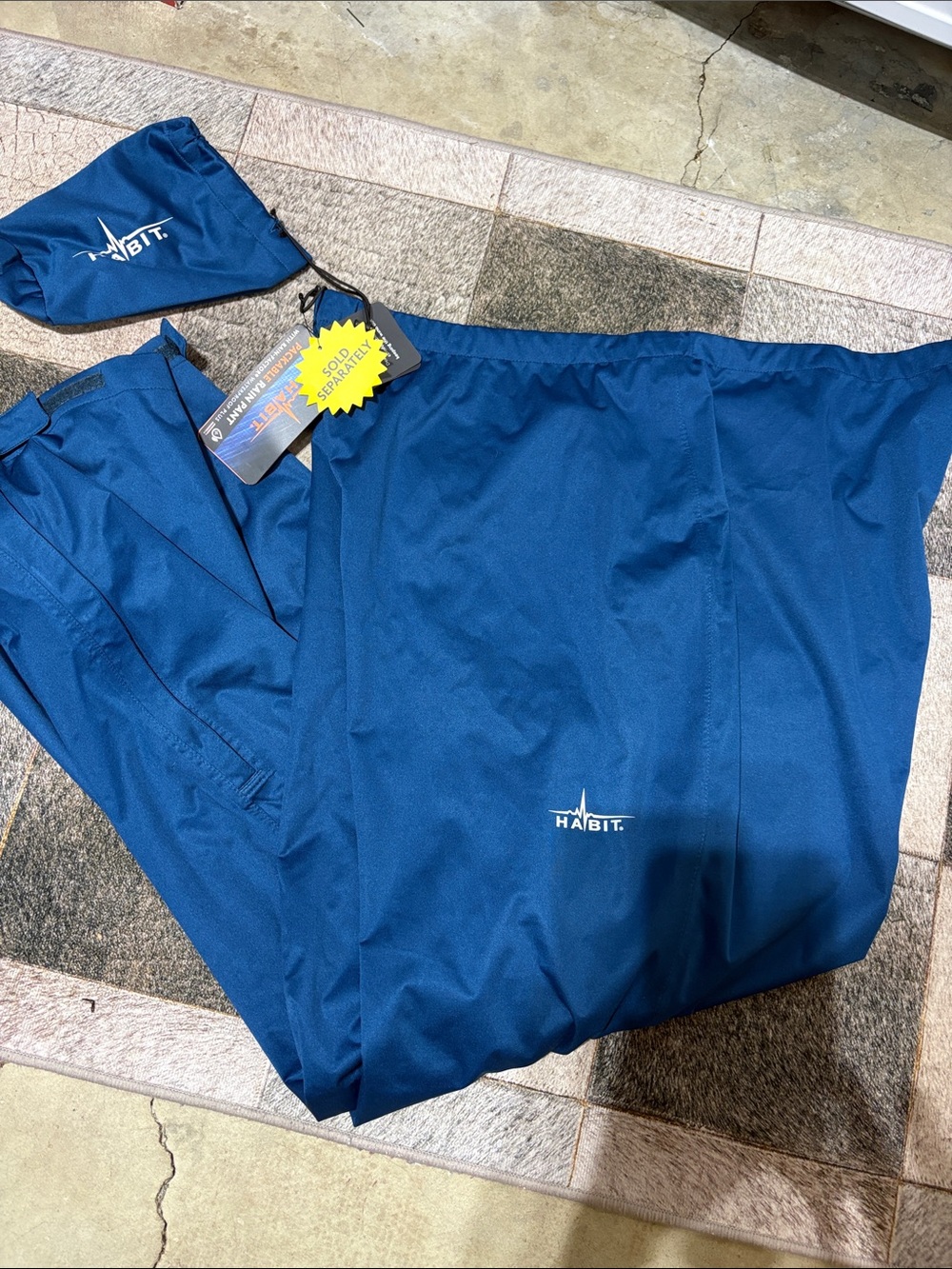 New habit, blue waterproof windproof rain pants